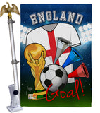 World Cup England Soccer - Sports Interests Vertical Impressions Decorative Flags HG192095 Made In USA