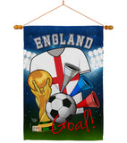 World Cup England Soccer - Sports Interests Vertical Impressions Decorative Flags HG192095 Made In USA