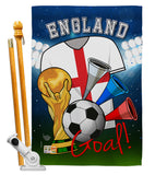 World Cup England Soccer - Sports Interests Vertical Impressions Decorative Flags HG192095 Made In USA