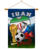 World Cup Iran Soccer - Sports Interests Vertical Impressions Decorative Flags HG192099 Made In USA