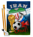 World Cup Iran Soccer - Sports Interests Vertical Impressions Decorative Flags HG192099 Made In USA