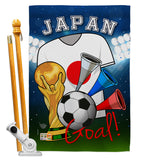 World Cup Japan Soccer - Sports Interests Vertical Impressions Decorative Flags HG192100 Made In USA