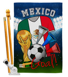 World Cup Mexico Soccer - Sports Interests Vertical Impressions Decorative Flags HG192101 Made In USA