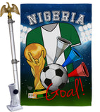 World Cup Nigeria Soccer - Sports Interests Vertical Impressions Decorative Flags HG192103 Made In USA