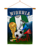 World Cup Nigeria Soccer - Sports Interests Vertical Impressions Decorative Flags HG192103 Made In USA