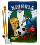 World Cup Nigeria Soccer - Sports Interests Vertical Impressions Decorative Flags HG192103 Made In USA