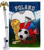 World Cup Poland Soccer - Sports Interests Vertical Impressions Decorative Flags HG192106 Made In USA