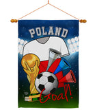 World Cup Poland Soccer - Sports Interests Vertical Impressions Decorative Flags HG192106 Made In USA