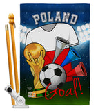 World Cup Poland Soccer - Sports Interests Vertical Impressions Decorative Flags HG192106 Made In USA