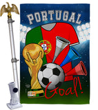 World Cup Portugal Soccer - Sports Interests Vertical Impressions Decorative Flags HG192107 Made In USA