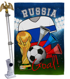 World Cup Russia Soccer - Sports Interests Vertical Impressions Decorative Flags HG192108 Made In USA