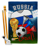 World Cup Russia Soccer - Sports Interests Vertical Impressions Decorative Flags HG192108 Made In USA