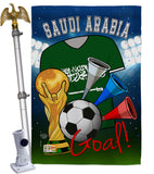 World Cup Saudi Arabia Soccer - Sports Interests Vertical Impressions Decorative Flags HG192109 Made In USA