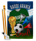 World Cup Saudi Arabia Soccer - Sports Interests Vertical Impressions Decorative Flags HG192109 Made In USA