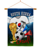 World Cup South Korea Soccer - Sports Interests Vertical Impressions Decorative Flags HG192112 Made In USA