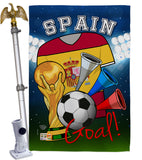 World Cup Spain Soccer - Sports Interests Vertical Impressions Decorative Flags HG192113 Made In USA