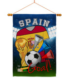 World Cup Spain Soccer - Sports Interests Vertical Impressions Decorative Flags HG192113 Made In USA