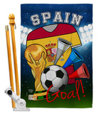 World Cup Spain Soccer - Sports Interests Vertical Impressions Decorative Flags HG192113 Made In USA