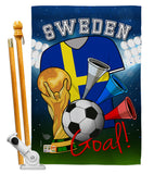 World Cup Sweden Soccer - Sports Interests Vertical Impressions Decorative Flags HG192114 Made In USA
