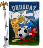 World Cup Uruguay Soccer - Sports Interests Vertical Impressions Decorative Flags HG192117 Made In USA