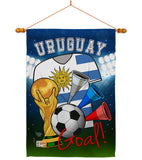 World Cup Uruguay Soccer - Sports Interests Vertical Impressions Decorative Flags HG192117 Made In USA