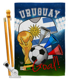 World Cup Uruguay Soccer - Sports Interests Vertical Impressions Decorative Flags HG192117 Made In USA