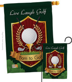 Live, Laugh, Golf - Sports Interests Vertical Impressions Decorative Flags HG109042 Made In USA