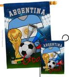 World Cup Argentina Soccer - Sports Interests Vertical Impressions Decorative Flags HG192086 Made In USA