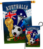 World Cup Australia Soccer - Sports Interests Vertical Impressions Decorative Flags HG192087 Made In USA