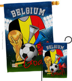 World Cup Belgium Soccer - Sports Interests Vertical Impressions Decorative Flags HG192088 Made In USA