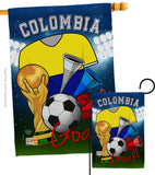 World Cup Colombia Soccer - Sports Interests Vertical Impressions Decorative Flags HG192090 Made In USA