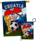 World Cup Croatia Soccer - Sports Interests Vertical Impressions Decorative Flags HG192092 Made In USA