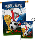 World Cup England Soccer - Sports Interests Vertical Impressions Decorative Flags HG192095 Made In USA