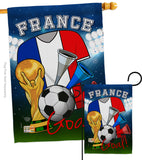 World Cup France Soccer - Sports Interests Vertical Impressions Decorative Flags HG192096 Made In USA