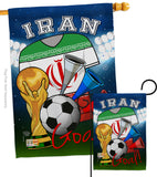 World Cup Iran Soccer - Sports Interests Vertical Impressions Decorative Flags HG192099 Made In USA