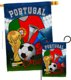 World Cup Portugal Soccer - Sports Interests Vertical Impressions Decorative Flags HG192107 Made In USA