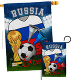 World Cup Russia Soccer - Sports Interests Vertical Impressions Decorative Flags HG192108 Made In USA