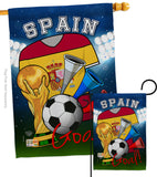 World Cup Spain Soccer - Sports Interests Vertical Impressions Decorative Flags HG192113 Made In USA