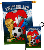 World Cup Switzerland Soccer - Sports Interests Vertical Impressions Decorative Flags HG192115 Made In USA