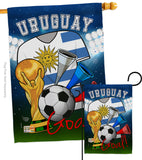 World Cup Uruguay Soccer - Sports Interests Vertical Impressions Decorative Flags HG192117 Made In USA