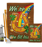 We're a Wee Bit Irish - St Patrick Spring Vertical Impressions Decorative Flags HG102002 Made In USA