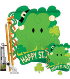 St. Pat's 3D - St Patrick Spring Vertical Applique Decorative Flags HG102021