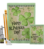 St. Patrick's Day Clover - St Patrick Spring Vertical Impressions Decorative Flags HG102032 Made In USA