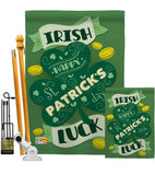 Irish Luck - St Patrick Spring Vertical Impressions Decorative Flags HG102035 Made In USA