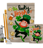 The Lucky Irish - St Patrick Spring Vertical Impressions Decorative Flags HG102059 Made In USA