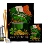 Luck of the Irish - St Patrick Spring Vertical Impressions Decorative Flags HG102063 Made In USA