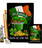 Luck of the Irish - St Patrick Spring Vertical Impressions Decorative Flags HG102063 Made In USA