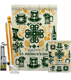 Irish For A Day - St Patrick Spring Vertical Impressions Decorative Flags HG120018 Made In USA