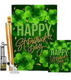 St. Patty Cover - St Patrick Spring Vertical Impressions Decorative Flags HG120043 Made In USA