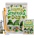 St Patty Trop Gnome - St Patrick Spring Vertical Impressions Decorative Flags HG120051 Made In USA